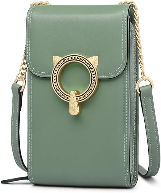 Crossbody CellPhone Purses for Women Genuine Leather Mini Cross Body