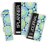 HARDCOVER Fashion Daily Planner Set - Includes 14 Month 2017 Calendar Year (5.5