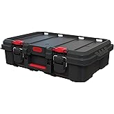 Keter Stack &amp; Roll Heavy Duty DIY Power Tool Storage Case (253382)