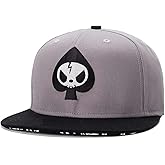 CNUSER Trucker Hat Fashion Mens Women Snapback Hats - Flat Bill Brim Hat Adjustable Baseball Cap