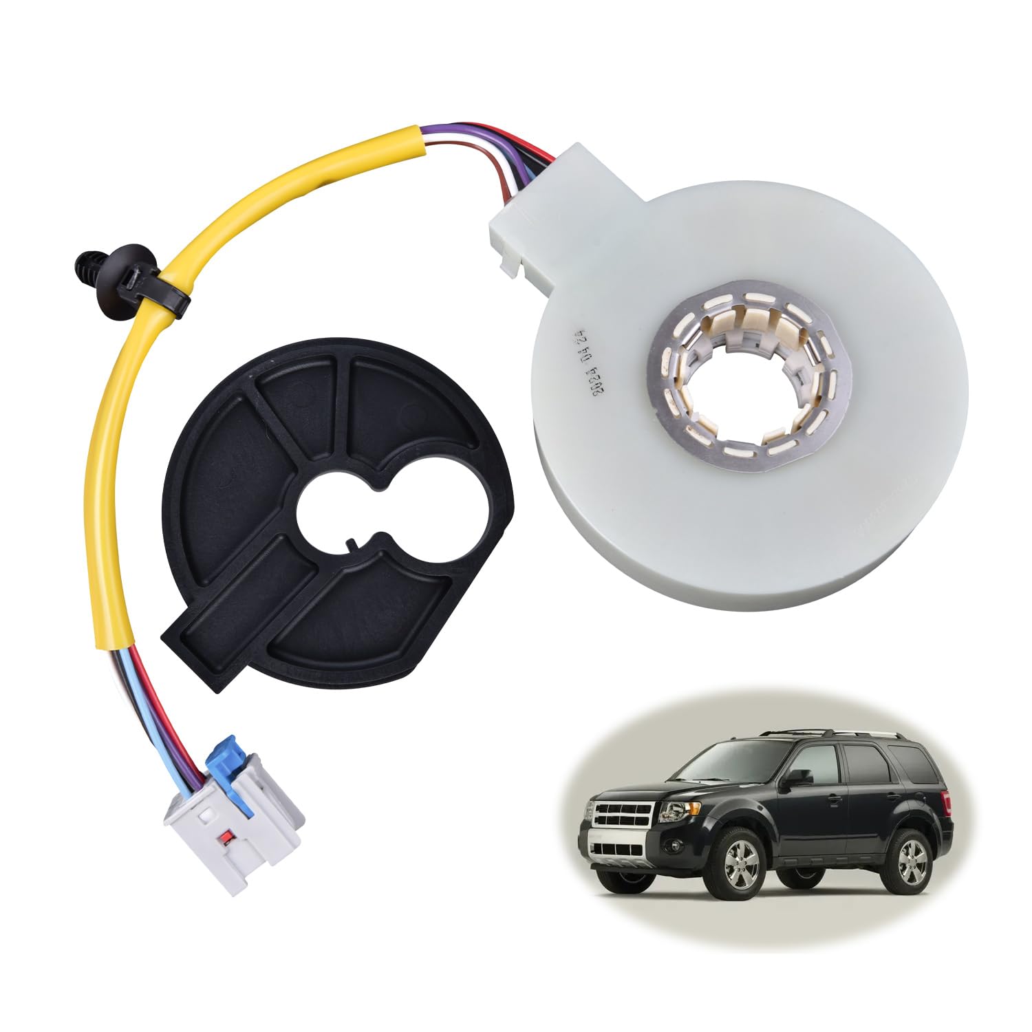 Photo 1 of CL8Z-3F818-A Power Steering Torque Sensor Compatible with Ford Escape2008-2012, Steering Rotation Sensor with Alignment for Mercury Mariner 2008-2011