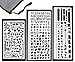 Gimars All Metal Easy to Draw Large Cut Hole Metal Bullet Journal Stencil Set Planner Stencil with Pouch for Journaling, Scrapbooking, Card and Art Projects