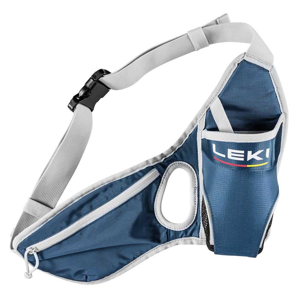 LEKI Drinkbelt Hydration Belt, Dark Denim-Poppy Red-Dawn Blue, One Size