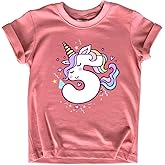 Unicorn 5th Birthday Shirt Outfit for Girls 5 Year Old Fifth Birthday Five Tshirt