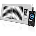 AC Infinity AIRTAP T4 White, Register Booster Fan for 4” x 10” Register Holes, Improves Heating & Cooling Vents, Quiet 10-Speeds, Bluetooth App Control Data Alerts