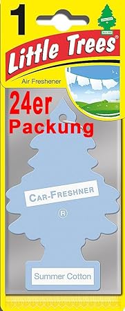 Duftbaum Wunderbaum Summer Cotton - Der Sommerduft 2017 - 24er Packung