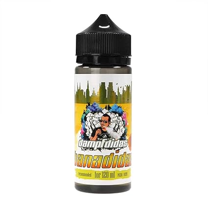 Dampfdidas Aromakonzentrat Bananidas, Shake-and-Vape zum Mischen mit Basisliquid für e-Liquid, Nikotin, 18 ml