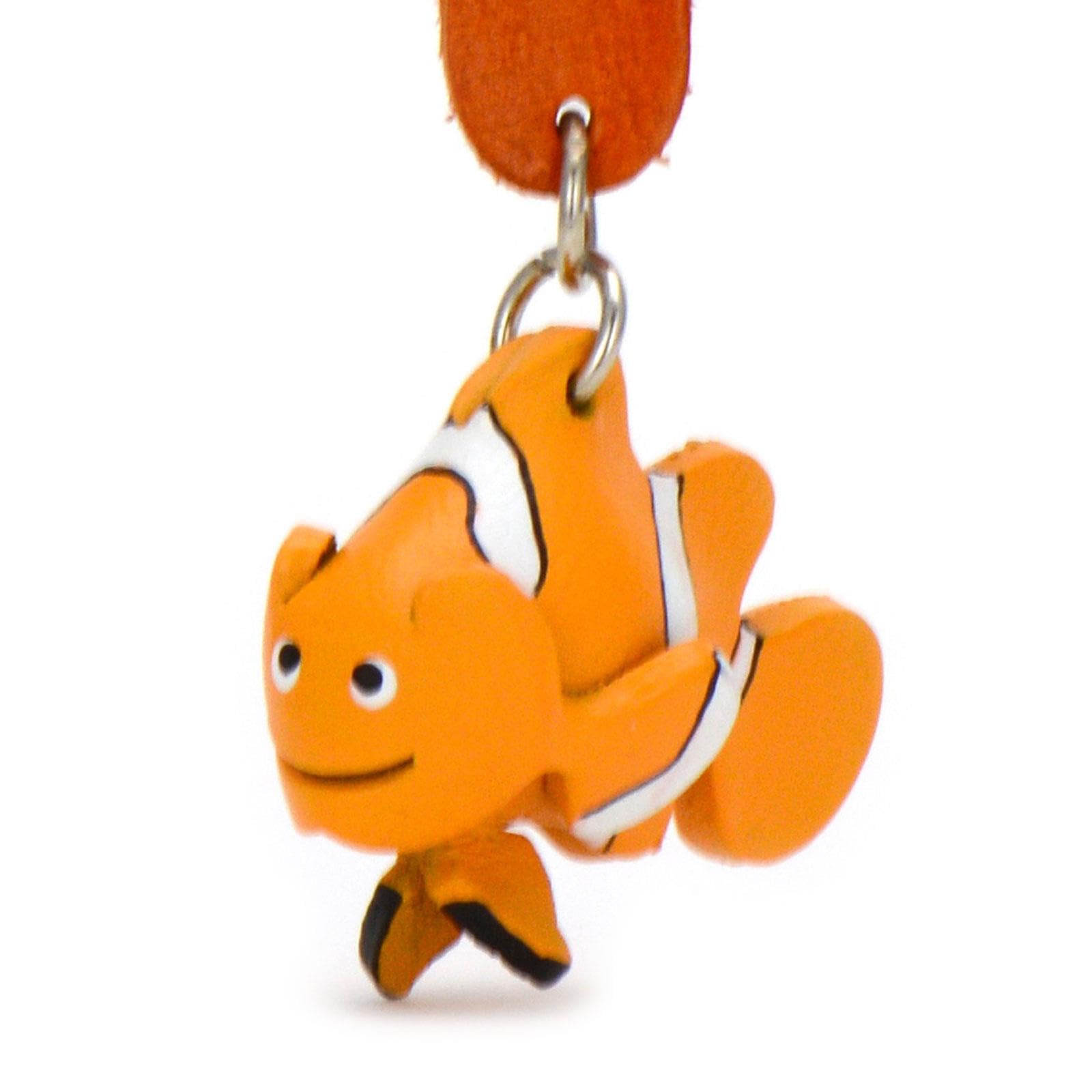 MONKIMAU Leather Keyring Clown Fish