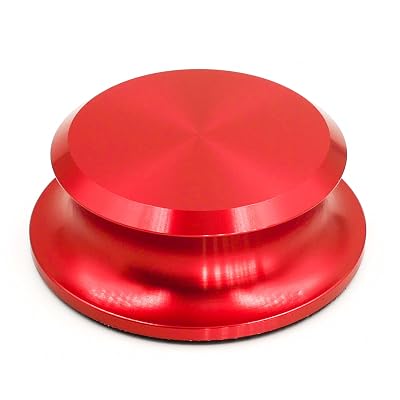 Menesia Record Weight Stabilizer, Turntable and Vinyl Record Weight, Premium Vinyl Stabilizer for Superior Sound (Red)