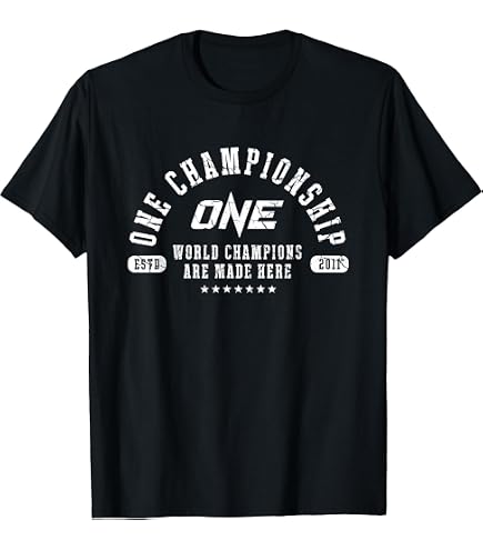 Amazon.com: ONE Championship Official Cracked Logo T-Shirt - Men's