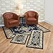 Achim Home Furnishings Capri 3-Piece Rug Set, Royal Crown - Navy