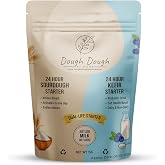 Sourdough &amp; Kefir Starter Culture: All-In-One &ndash; Dual Life 24-Hour Rapid Fermentation &ndash; Makes Bread &amp; Probiotic Milk &ndash; All-Natural, Active Live Cultures
