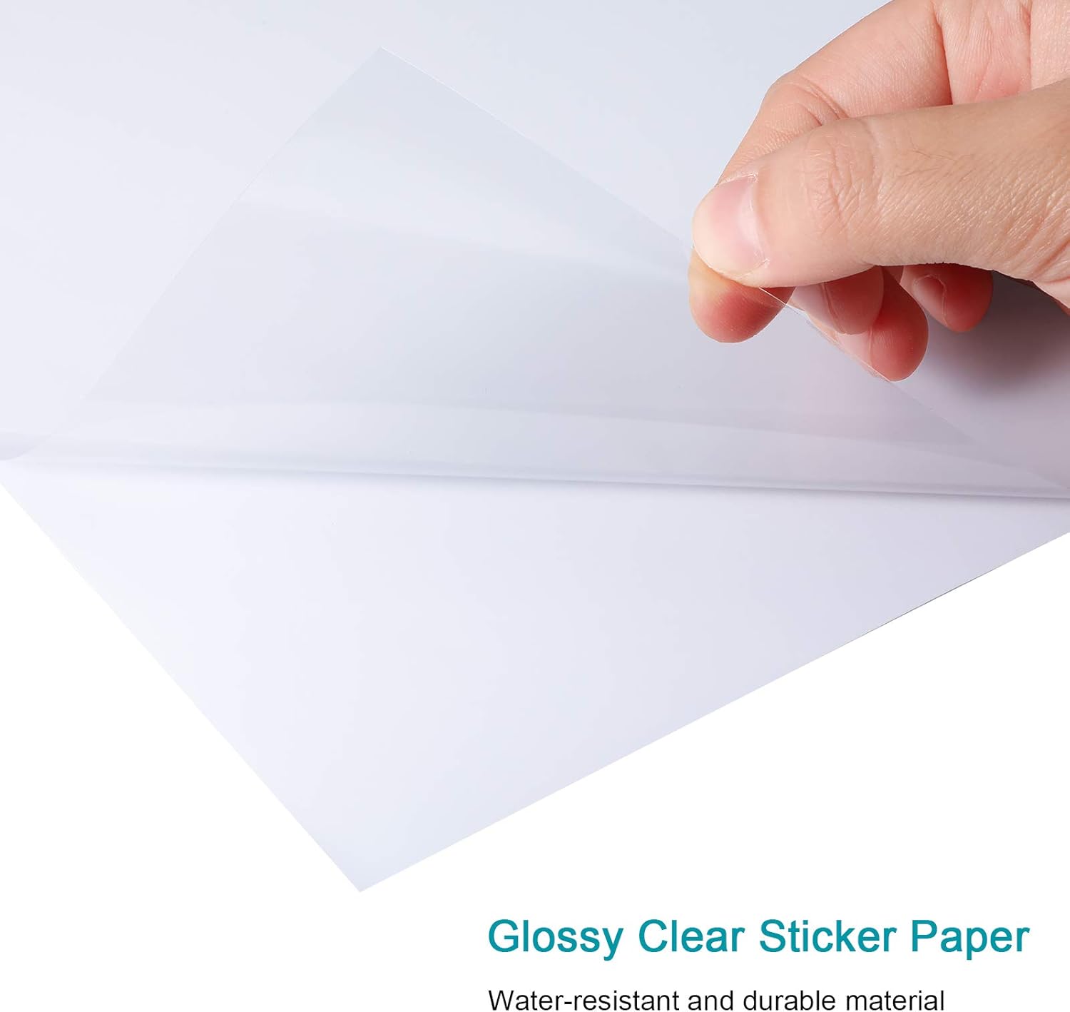 20 Sheets Printable Clear Sticker Paper for Inkjet Printers 21 x 29 cm