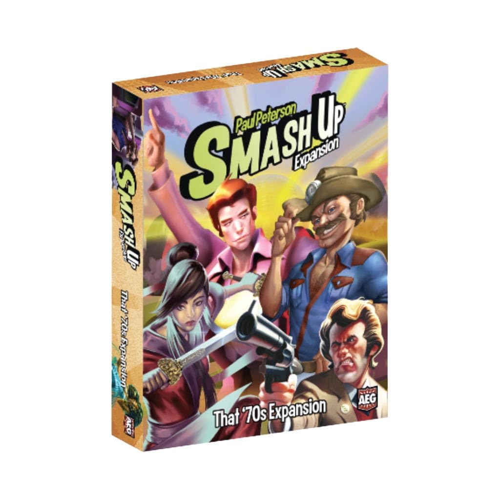 AEG Alderac Entertainment Group | Smash Up That 70s Expansion | Card Game for 2 tot 4 Players in English | Standalone Expansion | Ages 14+