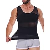 Vaslanda Men Body Shaper Slimming Vest Tummy Control Undershirt Gynomastica Compression Shirt Waist Trainer Tank Top