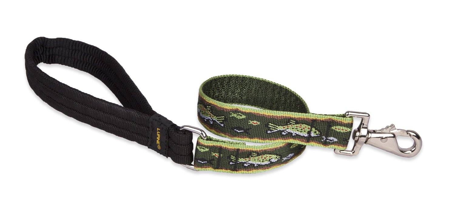 New Lupine Bling Bonz 4 Feet X 1” Leash Lead With Padded Handle Dog