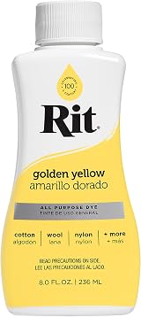 Rit Nakoma Rit Liquid Dye Golden Yellow 236 ml 8 oz Rit Dye Liquid