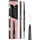 Eyebrow pencils for women,05 Dark Brown,0.1mm Ultra-Fine brow pen,Waterproof,with 2-in-1 Double-Ended Automatic Angled Precision Tip,Built In Spoolie Brush,Longwearing Eye Brow Makeup Pencils
