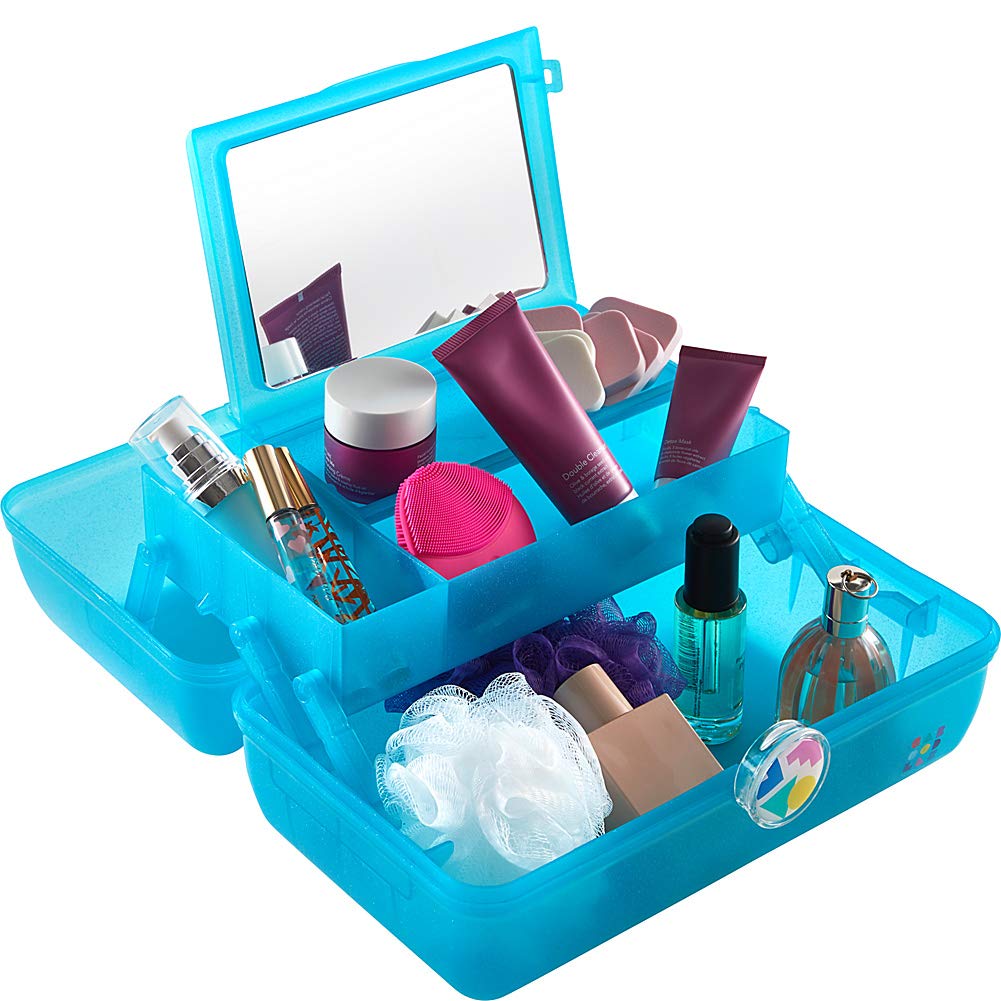 Caboodles On-The-Go Girl Hot Pink Sparkle Jellies Vintage Case, 1 Lb : Beauty