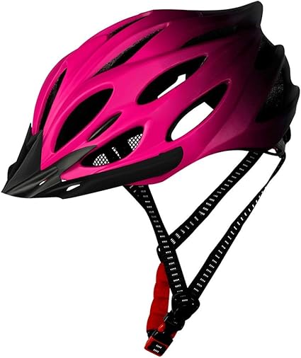 pink mountain bike helmet