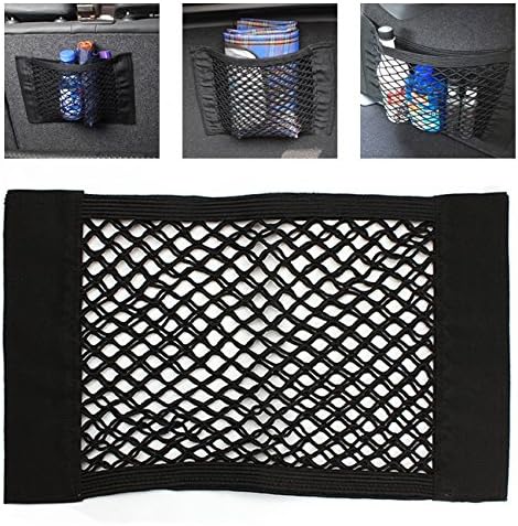 Antfire Magic Sticker Cargo Net Mesh Organizer,Car Auto Back Rear Trunk Seat Elastic String Net Mesh Storage Bag Pocket Cage