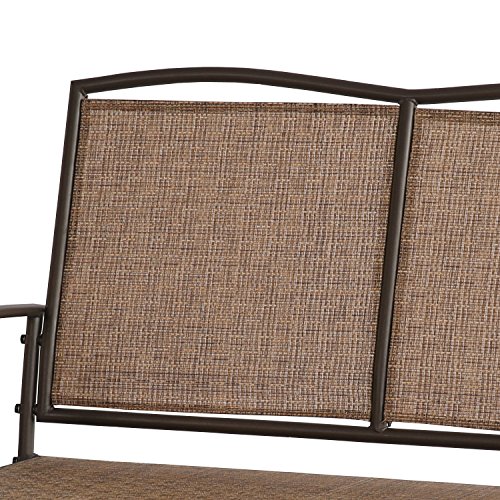 image for PATIO TREE Patio Swing Glider Bench for 2 Person All Weatherproof Rock