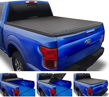 Amazon Com Tyger Auto T3 Soft Tri Fold Truck Bed Tonneau Cover For 1999 2016 Ford F 250 F 350 Super Duty Styleside 8 Bed Tg Bc3f1025 Black Automotive