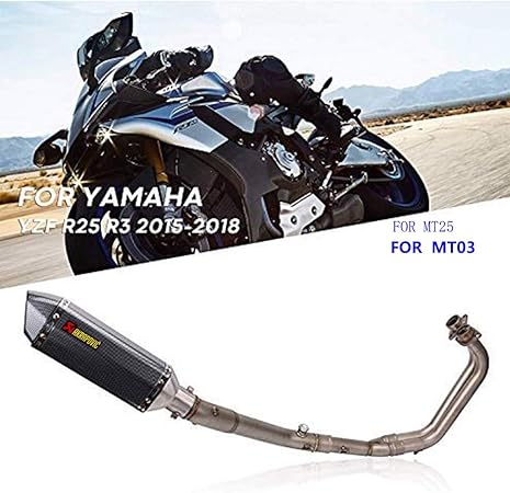 Amazon マフラーカーボンファイバーエキゾースト付きヤマハr25 R3 14 15 16 18 Mt03 Mt 25のフルエキゾーストシステムパイプミドルパイプスリップオン シールがありません フルエキゾースト 車 バイク Amazon マフラーカーボンファイバーエキゾースト付きヤマハr25 R3 14 15 16 18 Mt03 Mt 25のフルエキゾーストシステムパイプミドルパイプスリップオン シールがありません フルエキゾースト 車 バイク
