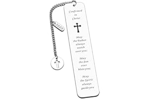 XPENMULBOJA 2025 Confirmation Gifts for Teenage Girls Boys Christian Gifts Bookmark for Kids Baptism Gifts for Christian Godson Goddaughter Catholic Confirmation Gifts for Birthday Christmas Religious Bulk Gifts