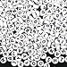 Trasfit 900 Pieces White Round Acrylic Alphabet Letter"A-Z" Beads for Jewelry Making, Bracelets, Necklaces, Key Chains and Kids Jewelry (4x7mm) primary