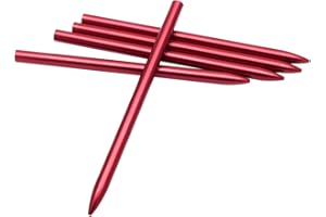 KEEJEA 5 Pack Aluminum 550 Paracord Fids 3 1/2inch Lacing Needle Stitching Needles for 4mm Paracord Lanyard (Red)