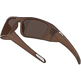 ATTCL Polarized Fishing Sunglasses Men: Anti-Glare Ultralight TR90 Frame UV Protection Comfort Fit Wrap Around Sports Glasses