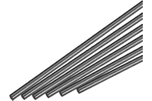 MECCANIXITY 10 Pcs Carbon Fiber Rod, 6mm x 400mm for RC Plane DIY Tool Wing Tube Quadcopter Arm