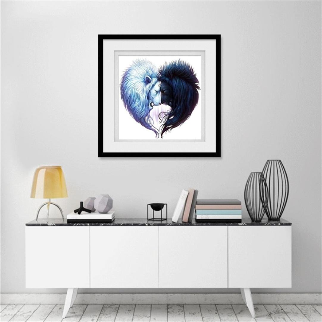 16x20 Cat and Coffee Cup 5D Diamond Painting Kits Full Round DIY Cross Stitch Pattern Rhinestone Embroidery Kits Arts Craft Wall Sticker