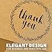BEST PAPER GREETINGS 120 Pack 3.5x5-inch Bulk Kraft Thank You Cards with Envelopes - Blank Appreciation Gift Notes for Wedding, Teachers and Kids
