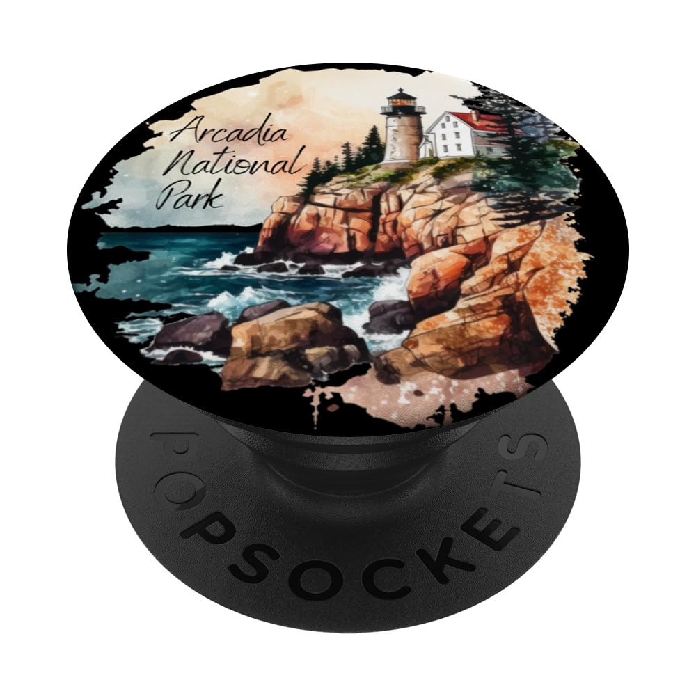 Arcadia National Park is Main Souviner is Travel Adventure PopSockets Swappable PopGrip