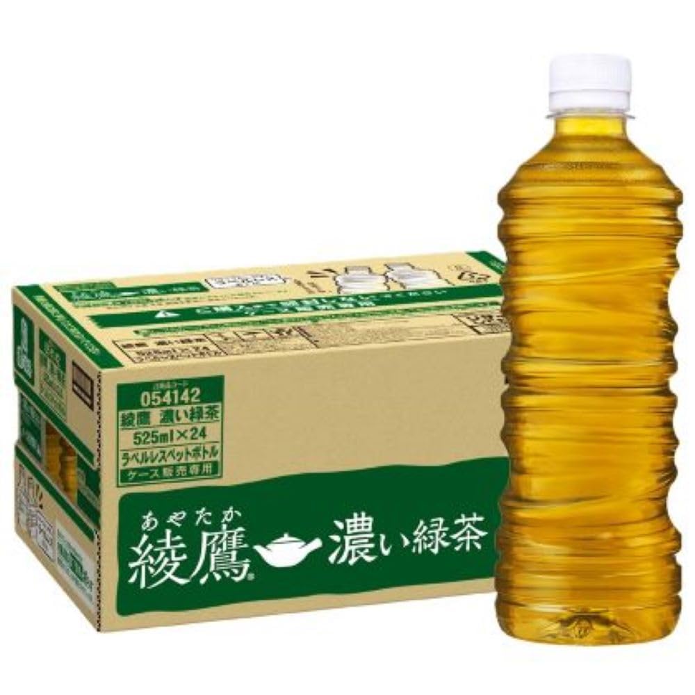 コカ・コーラ 綾鷹 濃い緑茶 ラベルレス 525mlPET ×24本 [機能性表示食品]商品画像