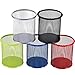 5 Pieces Metal Mesh Pen Holder Pencil Cup Holder Pen Organizer Pencil Holder for Desk Office and School, 5 Colors