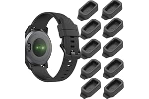 YWONSHNE Dust Plugs Compatible with COROS APEX 42mm/COROS PACE 2 Watch Band Charger Port Protector Cover 10 Pieces Anti-dust Case Silicone Dustproof Cover Cap