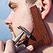 BORODA Beard and Mustache Wooden Shaping Tool & Comb, Beard Styling & Styler Template, Wood Beard Trimmer for Perfect Goatee Lines, Detailed Styling Guide & PREMIUM Packaging Kit,Set for Men Best Gift