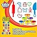 KIDDY DOUGH On The Go – Starter Set with Modeling Tools – Includes 6 Colors of Dough, 7 Cutters, 1 Knife, 1 Rolling Pin & Travel Carrying Case for Endless Design Possibilities – Ages 6+
