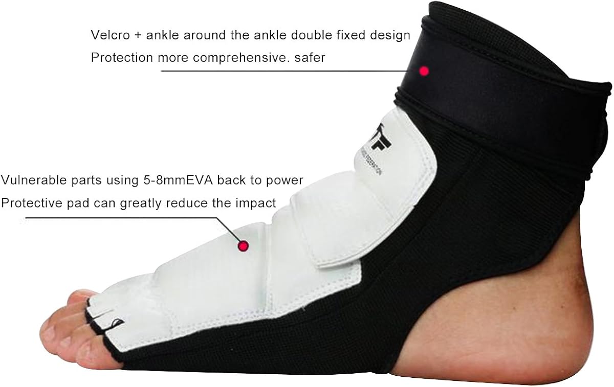 Taekwondo Foot Protector Gear Martial Arts Fight Boxing Punch Bag Sparring: Clothing