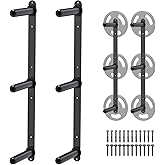 Kipika Weight Plate Storage Rack - Wall Mounted Weight Plate Holder with Durable Steel Construction Organizer for Olympic Pla