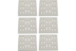 Direct Store Parts DF101 (8" x 7.25", 6pk) Replacement Ceramic Radiant Flame Tamer, Heat Plate for Bakers and Chefs, Fiesta, Grand Hall Y0005XC, Member's Mark, SAMS & Turbo Gas Grill Models