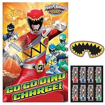 Amscan Power Rangers Dino Charge Birthday Party Game 4 Piece