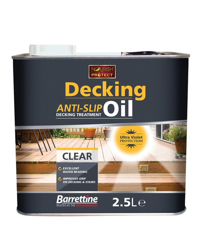 Nourish & Protect DTAS2.5 2.5 L AntiSlip Decking Oil Clear, Amazon.co