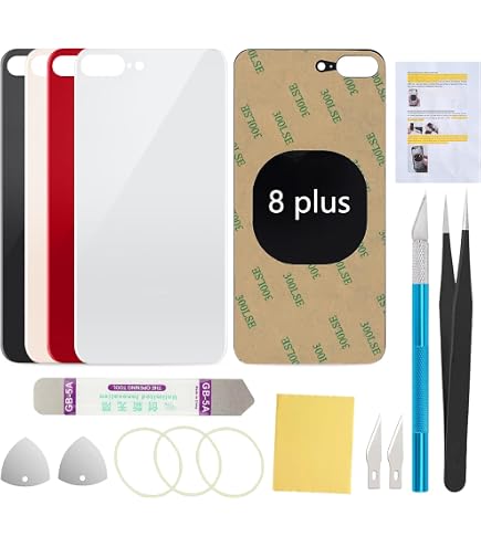 thumbnail image 2 of Replacement Back Glass For IPhone 8 To 15 - Bigger Camera Hole - Includes Toolkit 2 of 2