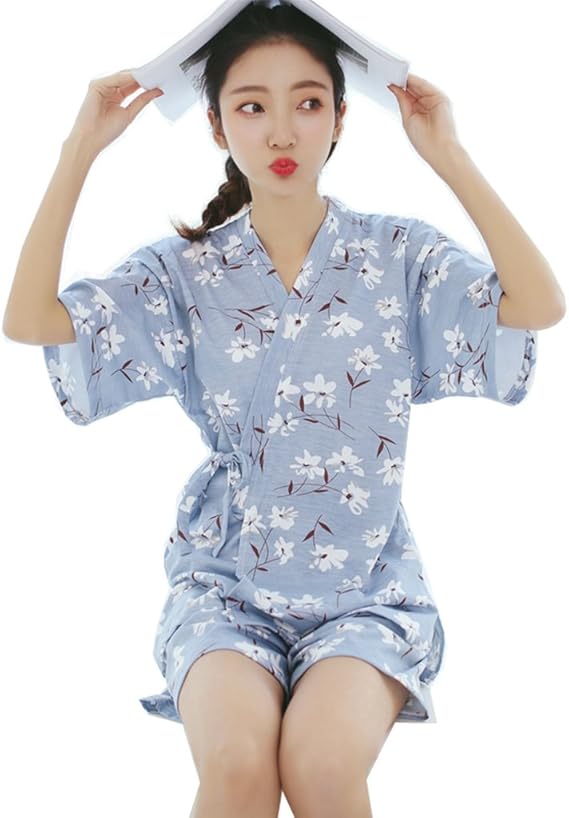 Amazon テンカ パジャマ レディース 綿 春夏 半袖 前開き 上下セット かわいい エレガント 女性 ルームウェア 部屋着 便利服 ナイトウェア 寝間着 パジャマ ルームウェアセット 通販
