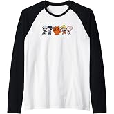 Naruto Shippuden 5 Chibi Group Anime Raglan Baseball Tee