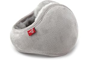 Harssidanzar Winter Earmuffs for Men, Women Foldable Suede Ear Warmer Unisex Adjustable Ear Muffs HU306CA